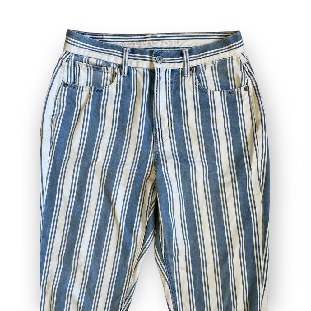 American Eagle Outfitters mom jean with stripes - Picture 4 of 7